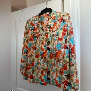 Christopher Banks Women’s Plus Linen Shirt Jacket